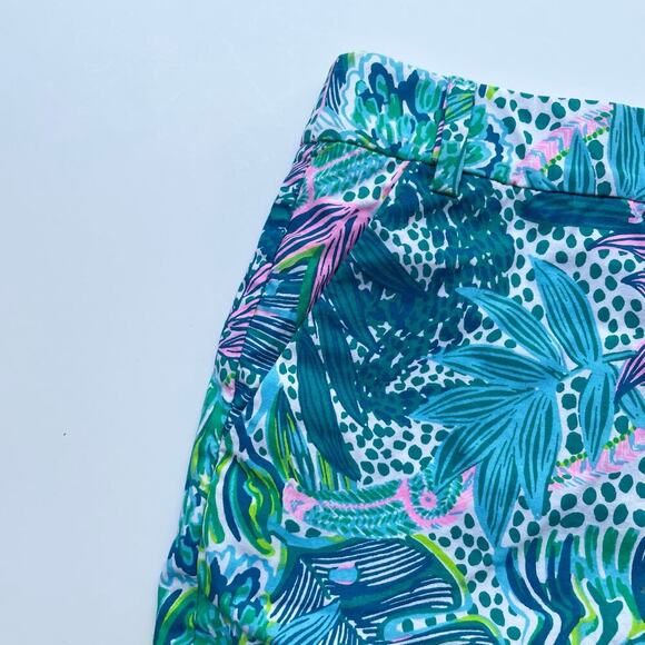 Lilly Pulitzer Gretchen High Rise Shorts Botanical Print 5" Inseam Size 00 - Picture 3 of 7